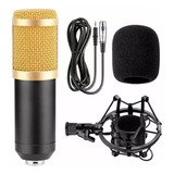Kit Microfone Profissional Podcast Condensador Top Nfe