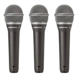Kit Microfone Samson Q7 Com 3 Un.