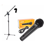 Kit Microfone Shure Vocal Sv200 Pedestal Cachimbo Cabo