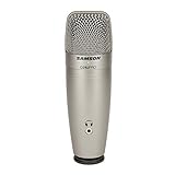 Kit Microfone USB Samson C01U Pro Recording Pack Com Fone