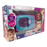 Kit Microondas Cozinha Infantil Meu Lanchinho Rosa Meninas