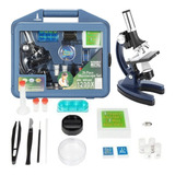 Kit Microscópio Biológico Infantil 28 Pçs Lorben Zoom 1200x
