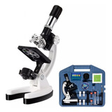Kit Microscopio Biologico Maleta Portátil 51 Peça 600x 1200x