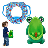 Kit Mictório Sapinho Redutor De Assento Sanitário Infantil