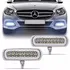 Kit Milha Strobo Slim Farol Safety Car 16 Leds Azul