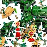 Kit Militar Base Operações Combate Brinquedo Infantaria 10 Soldadinhos Bonecos De Plastico Exercito Guerra