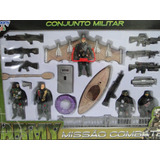 Kit Militar Camuflado Exercito Comando Missão Combate Gi Joe