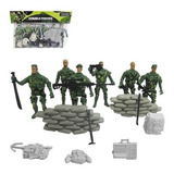 Kit Militar Soldadinhos Plastico Brinquedo Boneco