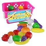 Kit Minhas Frutinhas E Verdurinhas 18 Peças Com Cesta GGB Plast