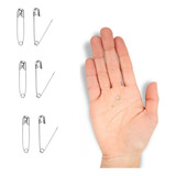 Kit Mini Alfinete De Segurança 1000 Prata Níquel N 000 19 Mm