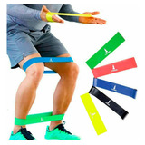 Kit Mini Band Com 5 Faixas Elásticas Para Exercício Funcional Resistência Progressiva Para Treinos Lorben