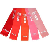 Kit Mini Band Faixa Elastica Com 5 Intensidades Odin Fit