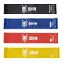 Kit Mini Bands Elástico 4 Intensidades Faixa Loop Odin Fit