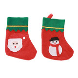 Kit Mini Bota Natalina Papai Noel E Boneco De Neve 12 Unid