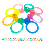 Kit Mini Brinquedos 100 Anel De Cristal Sacolinha Atacado