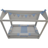 Kit Mini Cama Montessoriano Rolinhos 7 Peças Menino Menina