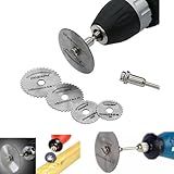 Kit Mini Disco Serra Circular Para Micro Retífica 7 Em 1 Para Corte De Madeira E Outros Materiais