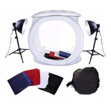 Kit Mini Estúdio Fotográfico Tenda 60×60 Com Lampada Led 50w