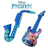 Kit Mini Instrumento Musical Infantil 2 Pecas Frozen Disney