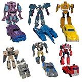 Kit Mini Transformers Com 6 Peças Brinquedos Transformers Optimus Prime Bumblebee 6 Robôs Transformers De 75mm Que Se Transformam Em Carrinhos Caminhão Tanque De Guerra