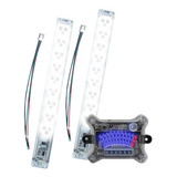 Kit Mini Vu Ajk Sound 2 Réguas Brancas C 33 Leds Central
