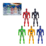 Kit Miniaturas Bonecos Super Herois 8 Cm Tipo Power Rangers