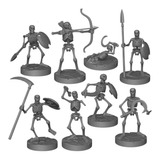 Kit Miniaturas Esqueletos Para