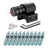 Kit Mira Laser Para Pistolas Airgun Airsoft 10 Co2 12g