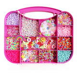 Kit Missangas Infantil Coloridas Pra Montar Pulseiras Brinco Comprimento 275 Mm Meu Arco íris
