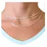 Kit Mix 03 Colares Feminino Banhado A Prata 925 Com Garantia