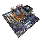 Kit Mobo Retrô Ecs 741 Gx-m + Amd Semprom 900 + Mem. 512mb