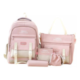 Kit Mochila Bolsa Escolar Notebook 5 Peças Grande Estojo