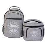 Kit Mochila Bolsa Térmica Fitness Academia Unissex