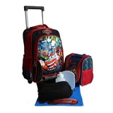 Kit Mochila Carros Infantil