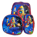Kit Mochila Com Rodinha