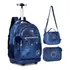 Kit Mochila Costas Jeans Rebecca Bonbon Estojo Lancheira 