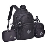 Kit Mochila Costas Lancheira Estojo Rebecca Bonbon Rb