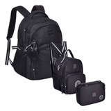 Kit Mochila De Costas Lancheira E Estojo Rebecca Bonbon