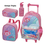 Kit Mochila De Rodas Lilica Ripilica Linda Nova Original