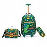 Kit Mochila De Rodinhas Infantil Escolar Lancheira Estojo