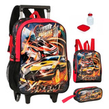 Kit Mochila Escolar Carro