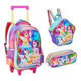 Kit Mochila Escolar Com