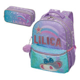 Kit Mochila Escolar Estojo