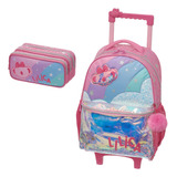 Kit Mochila Escolar Estojo