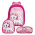 Kit Mochila Escolar Feminina De Rodinha Gatinha Marie Aulas