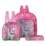 Kit Mochila Escolar Gata
