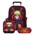 Kit Mochila Escolar Infantil Com Rodinha Naruto Lançamento