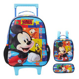 Kit Mochila Escolar Mickey