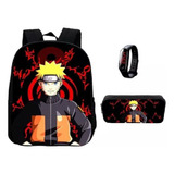 Kit Mochila Escolar Naruto