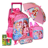 Kit Mochila Escolar Rodinhas
